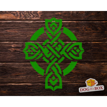 Celtic Cross stencil n.4 - Reusable celtic stencil for wood signs and wall decor