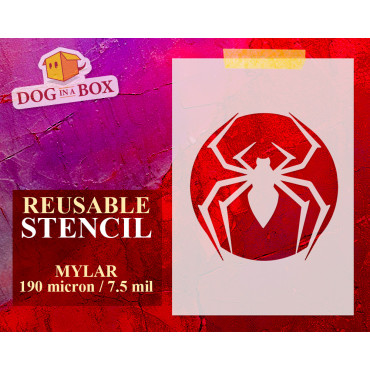 Spider symbol stencil n.3 -...