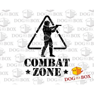 Softair-Schablone - Combat Zone-Schablone zum Malen von Wänden, Holz und Stoffen. Wiederverwendbare DIY-Schablone für Holzschild