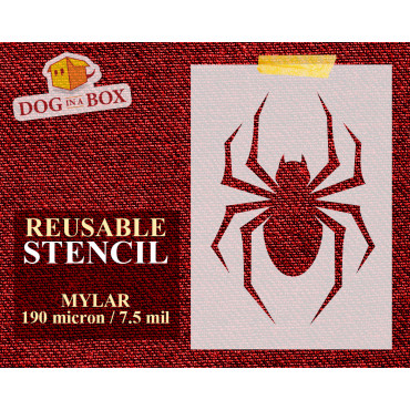 Spider symbol stencil n.5 -...