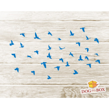 Flying birds stencil n.5 - Reusable birds stencil for wall, wood signs or fabrics.