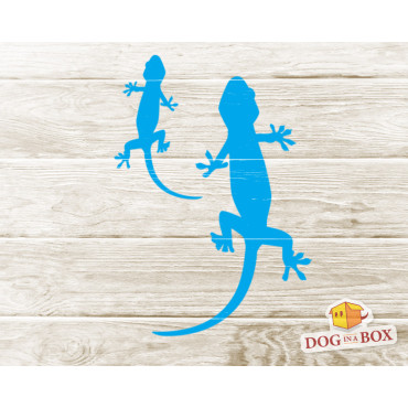 Gecko stencil n.2 - Reusable gecko stencil for wall painting and fabrics