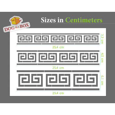 Greek key stencil n.5 - Reusable greek stencil, seamless geometric pattern for walls and fabrics