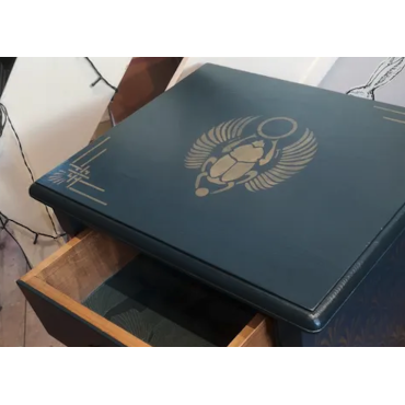 Stencil Scarabeo egizio n.2 - Stencil riutilizzabile di geroglifici, per pareti e tessuti