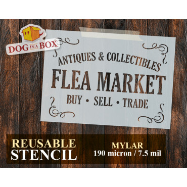 "Flea Market" Schablone N.1...