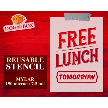 Stencil "Free Lunch" n.1 -...