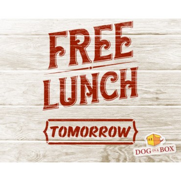 "Free Lunch" stencil n.1 - Reusable vintage sign stencil for wall painting and wood signs
