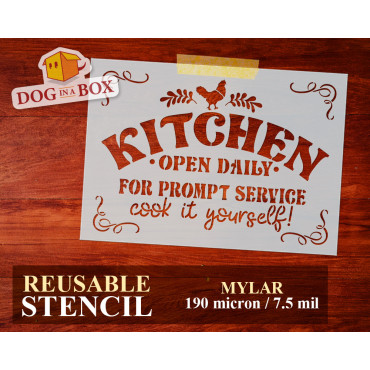 Stencil "Kitchen" n.1 -...