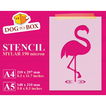 Pochoir flamant rose n ° 2...