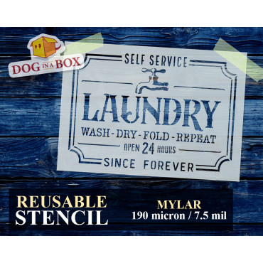 "Laundry" stencil n.1 -...