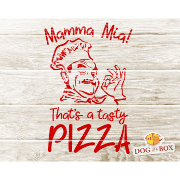 Pizza stencil n.1 - Reusable vintage sign stencil for wall painting and wood signs