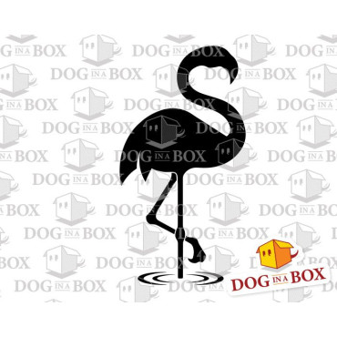 Flamingo stencil n.2 - Reusable flamingo stencil for wood signs, walls or fabrics.