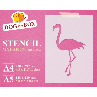 Pochoir flamant rose n ° 1...
