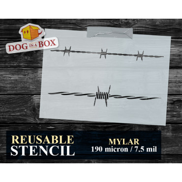 Barbed Wire stencil n.1 -...