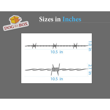 Pochoir barbelé n° 1 - Pochoir réutilisable sans couture. Deux tailles disponibles.