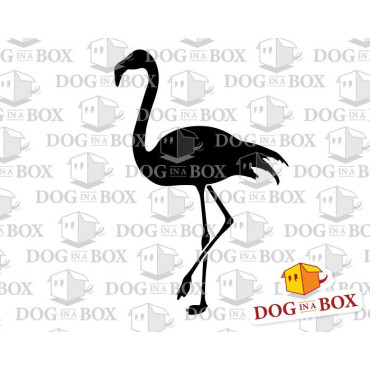 Flamingo stencil n.1 - Reusable flamingo stencil for wood signs, walls or fabrics.