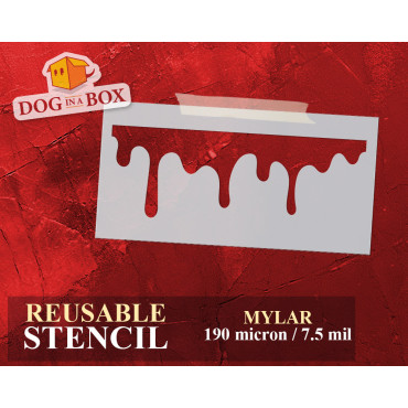 Stencil di pittura che cola...