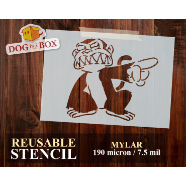 Pochoir Le Singe Maléfique...