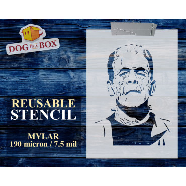 Frankenstein stencil n.1 - Reusable horror movies and book stencil