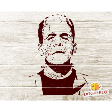 Frankenstein stencil n.1 - Reusable horror movies and book stencil