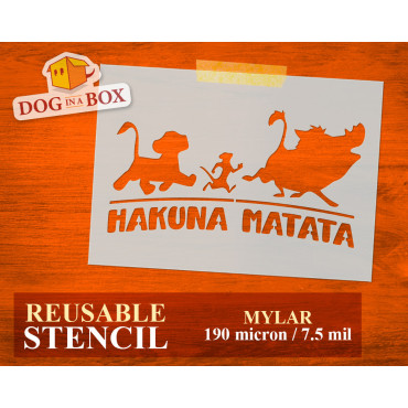 Stencil Hakuna Matata Re...