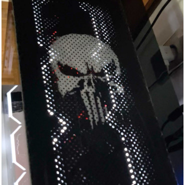 Skull stencil n.2 - The Punisher skull stencil for wall decor, wood signs and fabrics.