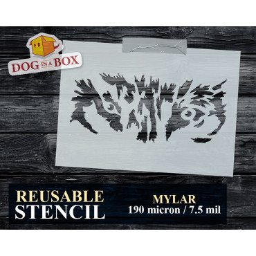 Wolf stencil n.7 - Wild...