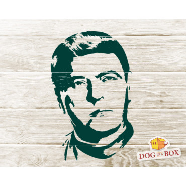 Star Trek stencil n.5 - Scotty Reusable starship stencil for painting. Sci-Fi tv-series stencil