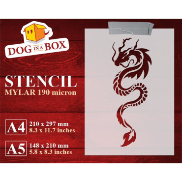 Stencil drago cinese n. 1 -...