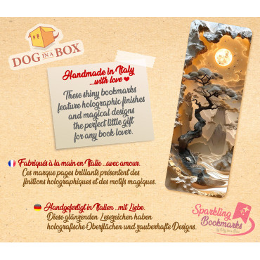 Bonsai bookmark n.1 - metallic-holo effect bookmarks, Japanese style