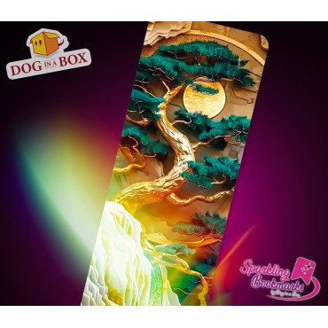Bonsai Lesezeichen nr.2 – Lesezeichen mit Metallic Holo Effekt im japanischen Stil