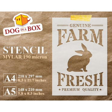 Farm Fresh Bunny-Schablone...