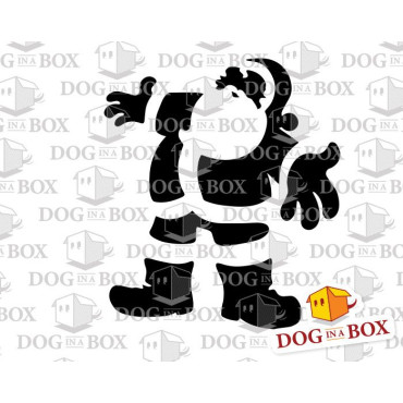 Santa stencil n.4 - Reusable christmas stencil for wood signs, windows decor and walls