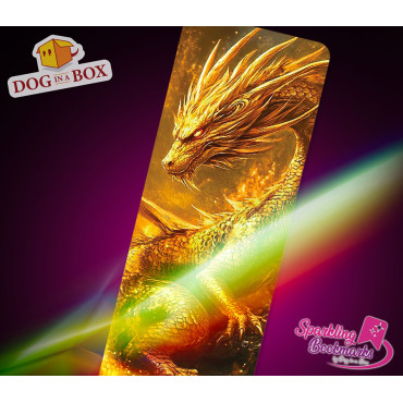 Dragon bookmark n.5 - metallic-holo effect bookmarks, fantasy style