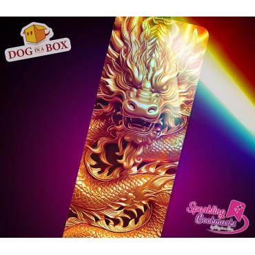 Dragon bookmark n.7 - metallic-holo effect bookmarks, fantasy style