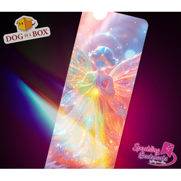 Angel bookmark n.1 - metallic-holo effect bookmark, fantasy style
