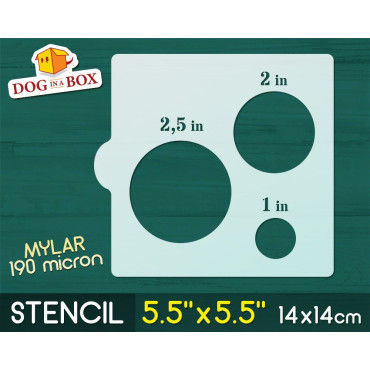 Stencil dimensioni cerchi -...