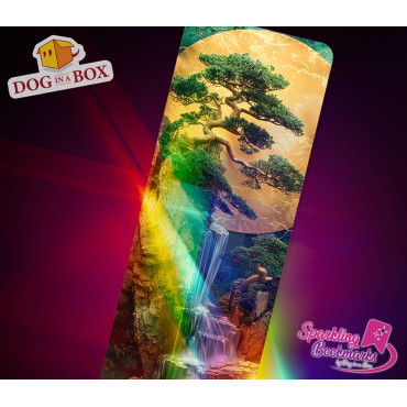 Bonsai bookmark n.3 - metallic-holo effect bookmarks, Japanese style
