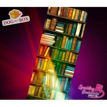 Bücherregal Lesezeichen nr.1 – Lesezeichen mit Metallic-Holo Effekt, Geschenkidee für Buchliebhaber