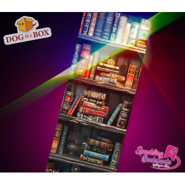 Bücherregal Lesezeichen nr.2 – Lesezeichen mit Metallic-Holo Effekt, Geschenkidee für Buchliebhaber