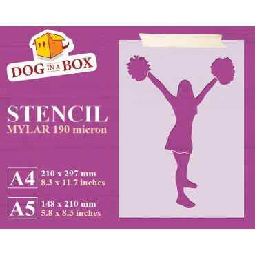 Cheerleader-Schablone Nr. 2...