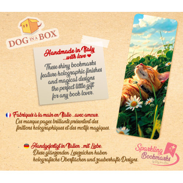 Segnalibro gatto n.1 - segnalibro effetto olografico metallico, stile anime