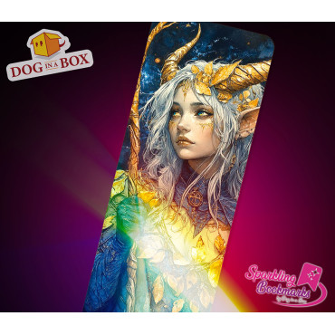 Segnalibro donna elfo n.1 - segnalibro effetto olografico metallizzato, stile fantasy