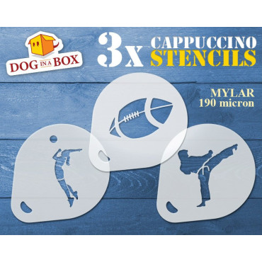 Stencil di football, karate...