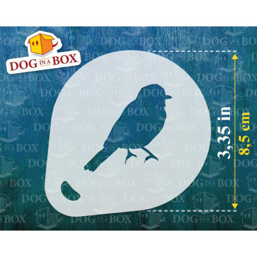 Waldvogelschablonen (3er-Set) Cappuccino und Kaffee Kakaopulver Dekor Schablone - Face Painting Schablonen