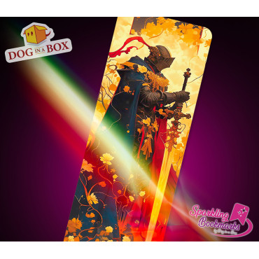 Knight bookmark n.2 - metallic-holo effect bookmark, fantasy style