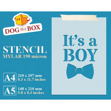 Stencil "It's a Boy" -...