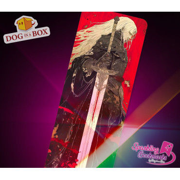 Knight bookmark n.1 - metallic-holo effect bookmark, fantasy style