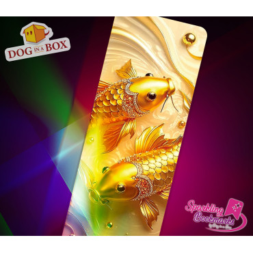 Koi carp bookmark n.1 - metallic-holo effect bookmark, Japanese style