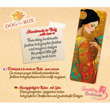 Dame et Or n.2 - marque-page effet métallisé-holo, style fantaisie